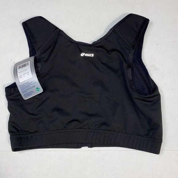 Asics Womens Black Lock Front Zip Sports Bra, Size Medium 36D - Picture 12 of 13